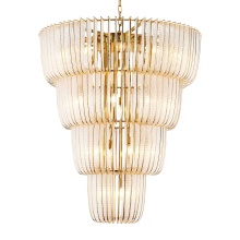Golden 4285-29 TG - Ziva by Golden Lighting Shahi 29-light Chandelier in Titanium Gold
